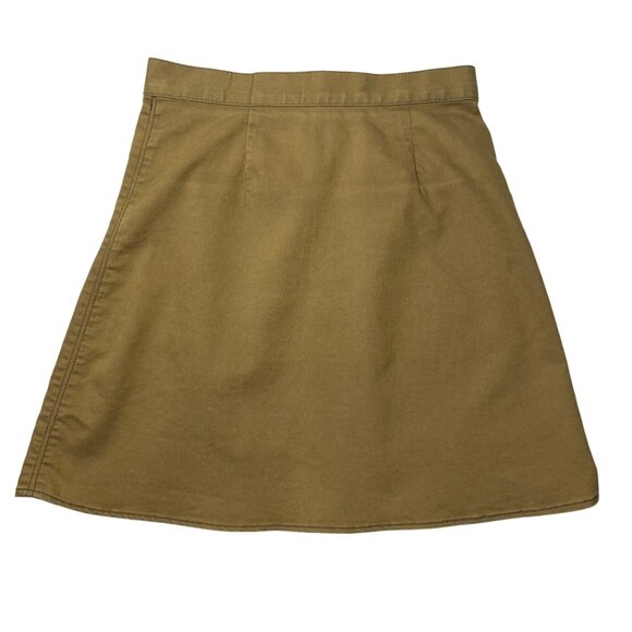Anthropologie The Fifth Label Womens S Khaki Wrap Skirt With Snap Buttons Small - Picture 6 of 6